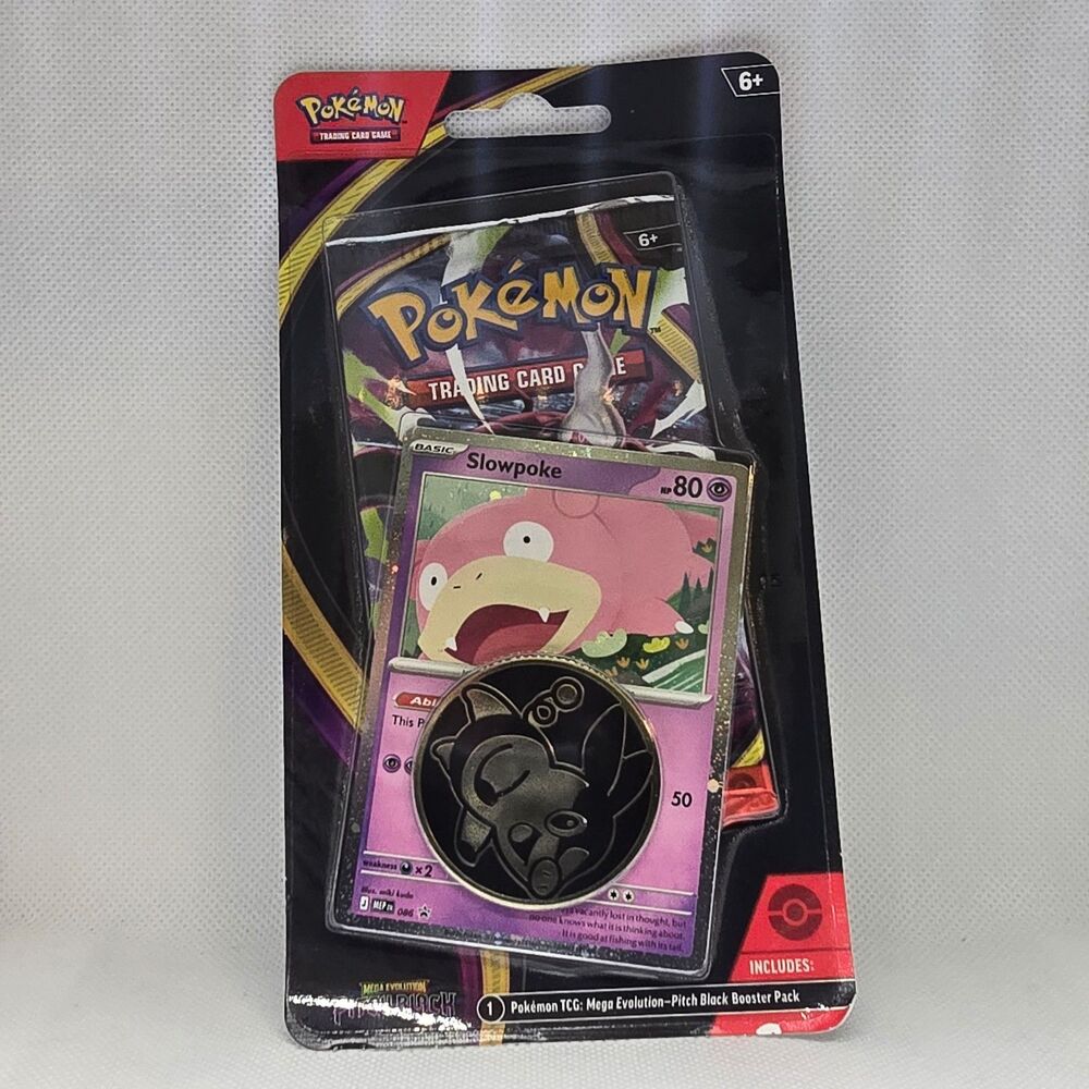 Pokemon TCG Pitch Black Blister : Booster Pack w/ Slowpoke #86 Blackstar Promo